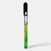 VIBRATIONEN DER FRAU "Grünes Fraktal" Case-Mate iPhone Hülle (Rückseite / Links)