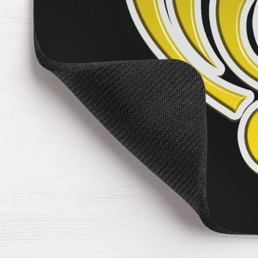 Vibrationen Musical Liebe Yellow Heart Musiknote D Mousepad (Ecke)