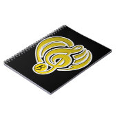 Vibrationen Musical Liebe Yellow Heart Musiknote D Notizblock (Linke Seite)