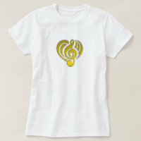 Vibrationen Musical Liebe Yellow Heart Musiknote D