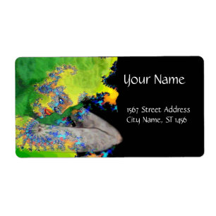 VIBRATIONEN VON MATERIALIEN, grün-gelb, schwarz