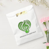 Vibrations Musical Liebe Green Heart Musiknote DJ Geschenktütchen (Versiegelt)