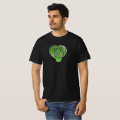 Vibrations Musical Liebe Green Heart Musiknote DJ T-Shirt (Vorne ganz)