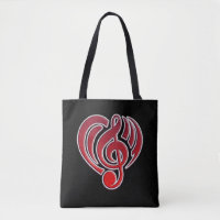 Vibrations Musical Liebe Red Heart Musiknote DJ