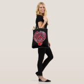 Vibrations Musical Liebe Red Heart Musiknote DJ Tasche (Am Model)