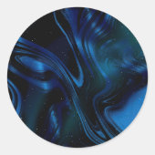 Vibrationsfarben Runder Aufkleber (Vorderseite)