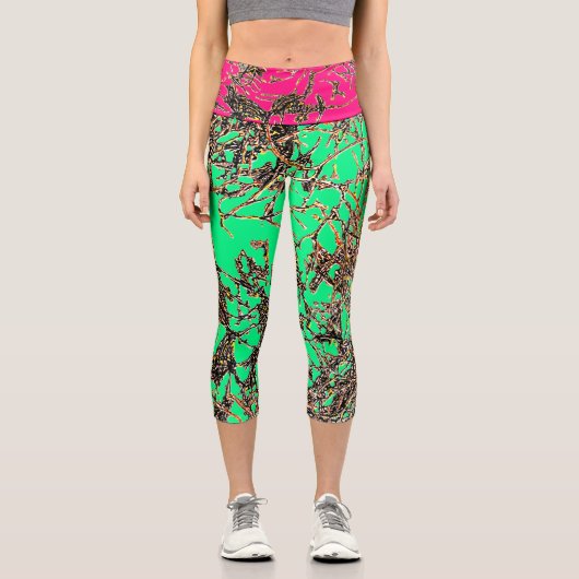VIBRATIÖSE Capris in MINT/PINK (Vorderseite)