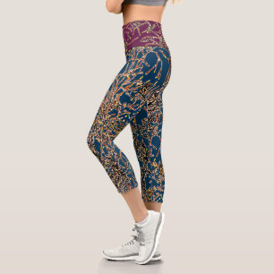 VIBRATIÖSE Capris in PRUSSIANISCHEM BLAU/PLUM
