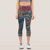 VIBRATIÖSE Capris in PRUSSIANISCHEM BLAU/PLUM (Vorderseite)