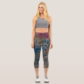 VIBRATIÖSE Capris in PRUSSIANISCHEM BLAU/PLUM (Vorderseite)