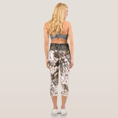 VIBRATIÖSE Kapseln in WEISS/SCHWARZ Capri Leggings (Rückseite)