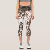 VIBRATIÖSE Kapseln in WEISS/SCHWARZ Capri Leggings (Vorderseite)