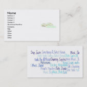 Vibrato-u. Flöten-Werkzeug-Visitenkarten Visitenkarte (Vorne/Hinten)