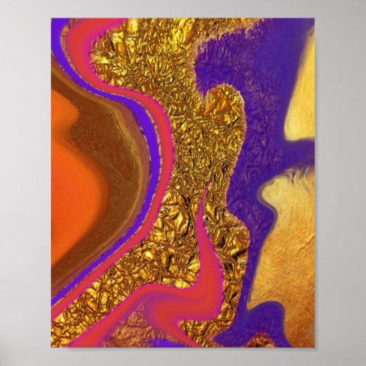 vibratorische Farbkunst Poster (Vorne)
