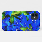 Vibrierende blaue Bouganvilla-Blumen Case-Mate iPhone Hülle (Rückseite (Horizontal))