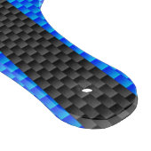 Vibrierende blaue Kohlenstoff-Faser-Art, die Schneidebrett (Ecke)