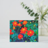 Vibrierende Blume nach Karte (Stehend Vorderseite)