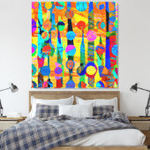 Vibrierende bunte Balls Art Leinwanddruck (Insitu (Schlafzimmer))