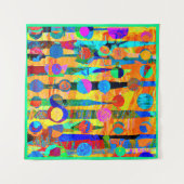 Vibrierende bunte Balls Art Wandteppich (Vorderseite (Horizontal))