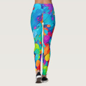 Vibrierende Circle Dance Art Leggings (Rückseite)