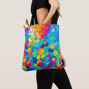 Vibrierende Circle Dance Art Tasche