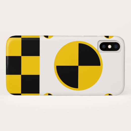 Vibrierende Crashtest-Markierungen Case-Mate iPhone Hülle (Rückseite (Horizontal))