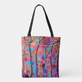 Vibrierende Digital-Kunst-Tasche oder Tasche (Rückseite)