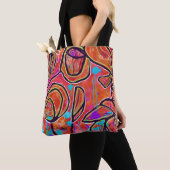 Vibrierende Digital-Kunst-Tasche oder Tasche (Von Nahem)
