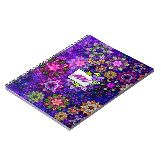 Vibrierende, explodierende Mandalas von Aquarellfa Notizblock (Linke Seite)