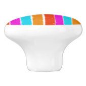 Vibrierende gemalte Streifen - Fach-Griff Keramikknauf (Seitenansicht)