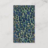 vibrierende Kaffeebohnen Visitenkarte (Rückseite)