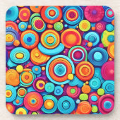 Vibrierende Kreislaufexplosion Getränkeuntersetzer (Vorderseite)