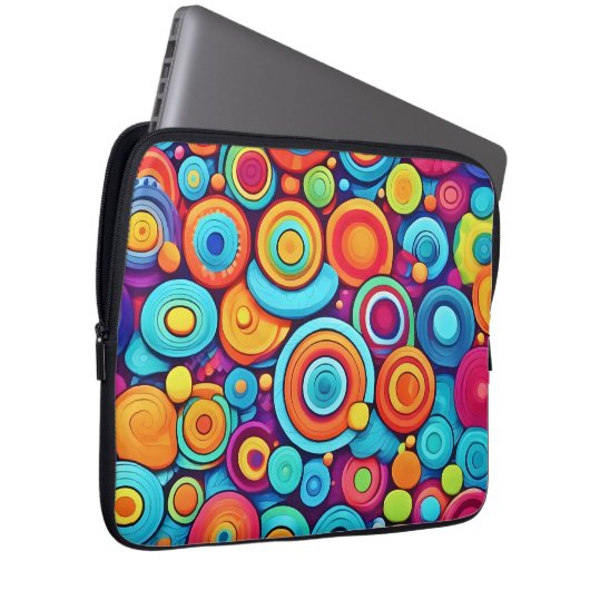 Vibrierende Kreislaufexplosion Laptopschutzhülle (Vorne Rechts)