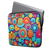 Vibrierende Kreislaufexplosion Laptopschutzhülle (Vorderseite Links)