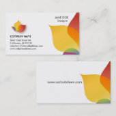 Vibrierende MehrfarbenVisitenkarte Visitenkarte (Vorne/Hinten)