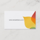 Vibrierende MehrfarbenVisitenkarte Visitenkarte (Rückseite)