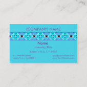 Vibrierende moderne abstrakte visitenkarte (Rückseite)