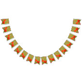 Vibrierende Mohnblumen auf einem Mohnblumengebiet Wimpelkette (Alle)