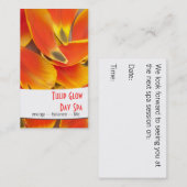 Vibrierende orange terminkarte (Vorne/Hinten)