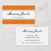 Vibrierende persönlicher Assistenten-Visitenkarte Visitenkarte (Vorne/Hinten)