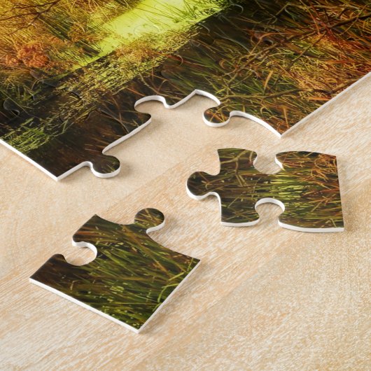 Vibrierende Poconos Herbst-Szene Puzzle (Seite)