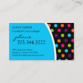 Vibrierende Punkte:: Visitenkarte (Rückseite)