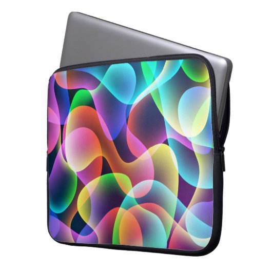 Vibrierende Sammlung Laptopschutzhülle (Vorderseite Links)