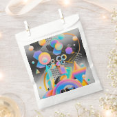 Vibrierende und skurrile abstrakte Kunstwerke, geo Geschenktütchen (Ausgeschnitten)