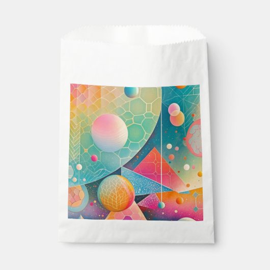 Vibrierende und skurrile abstrakte Kunstwerke, geo Geschenktütchen (Vorderseite)