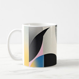 Vibrierende und skurrile abstrakte Kunstwerke, geo Kaffeetasse