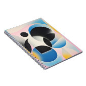 Vibrierende und skurrile abstrakte Kunstwerke, geo Notizblock (Rechte Seite)