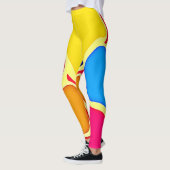 Vibrierende Zellenmuster-Kunst Leggings (Links)