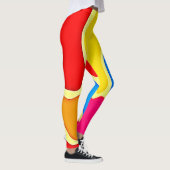 Vibrierende Zellenmuster-Kunst Leggings (Rechts)