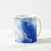 Vibrierender abstrakter Himmel Kaffeetasse (VorderseiteRechts)